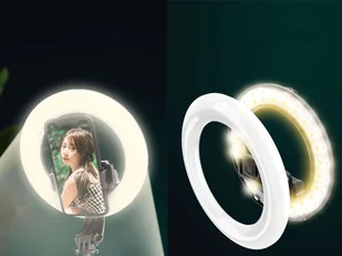 Kijek selfie Lampa led fotograficzna Alogy Ring mała ze statywem kosmetyczna do zdjęć - Selfie stick - miniaturka - grafika 8