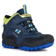 Buty dla chłopców - Śniegowce Geox Jr New Savage B Abx J261WB 050BU CF43S S Navy/Lime Green - miniaturka - grafika 1