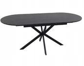 Stoły - Stół rozkładany 140180X80 GASTON CERAMIC czarny Signal - miniaturka - grafika 1