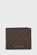 Portfele - Michael Kors portfel męski kolor brązowy - miniaturka - grafika 1