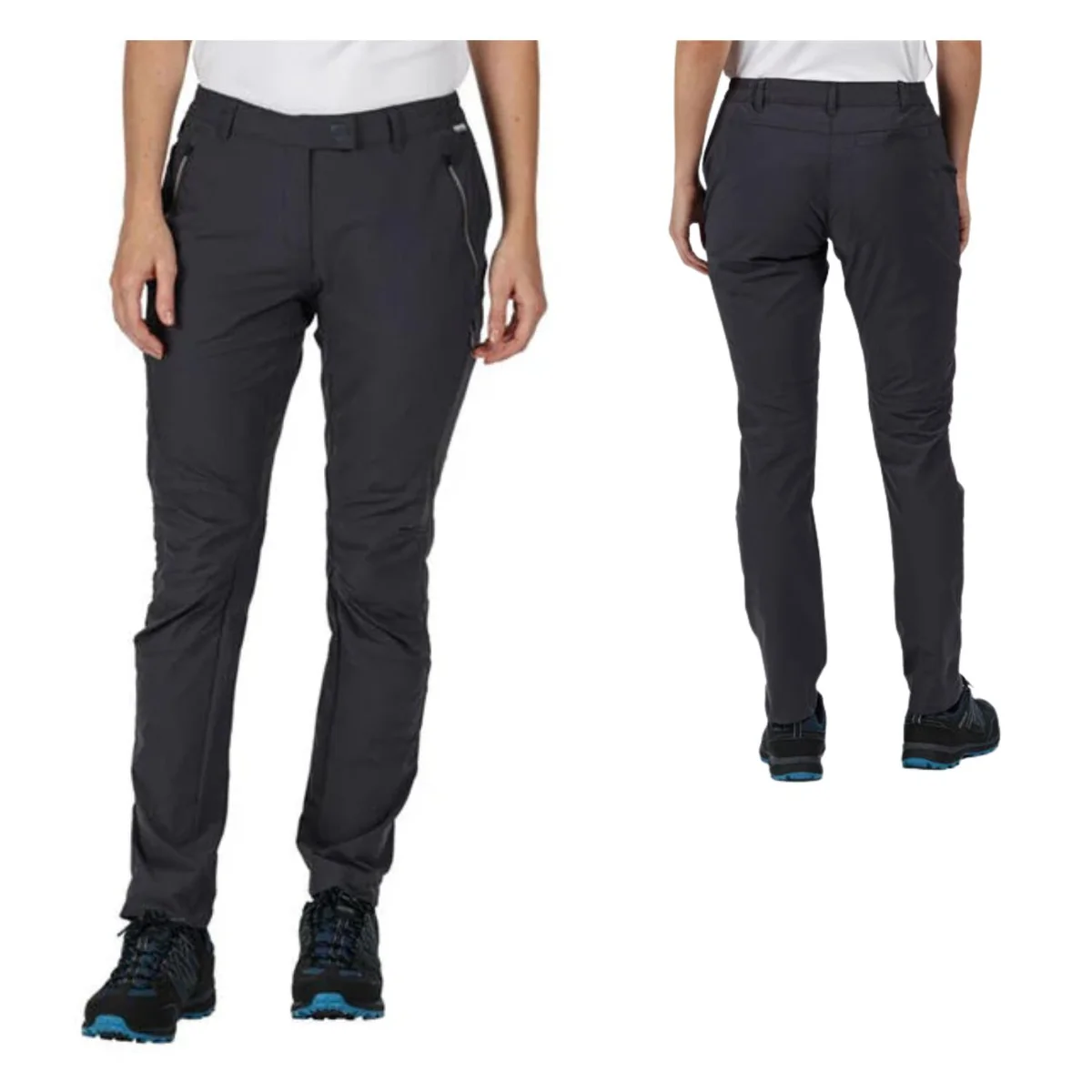 Spodnie damskie Regatta Highton trekkingowe grafitowe r. XXL