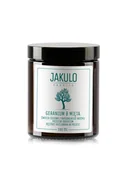 Świece - Świeca sojowa przeciw insektom - Geranium i Mięta 180ml / JAKULO - miniaturka - grafika 1