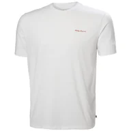 Koszulki sportowe męskie - Koszulka męska Helly Hansen Skog Graphic T-Shirt Rozmiar: L / Kolor: biały - miniaturka - grafika 1