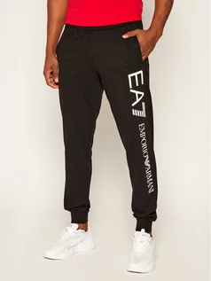 Spodnie męskie - Armani EA7 Emporio Spodnie dresowe 8NPPC1 PJ05Z 0203 Czarny Regular Fit - grafika 1