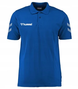 koszulka męska polo Hummel Elite krótki rękaw niebieska r.M - Koszulki męskie - miniaturka - grafika 1