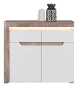 Inne meble do salonu - Komoda Irma Im03 100X89X39 Cm Biała W Połysku - miniaturka - grafika 1