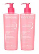 Kremy do twarzy - Bioderma Sensibio Moussant Łagodzący żel oczyszczający do twarzy, 2 x 500 ml - miniaturka - grafika 1