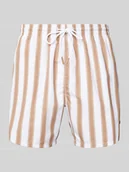 Kąpielówki męskie - Spodenki kąpielowe o kroju relaxed fit z naszywką z logo model ‘Piranha’ - miniaturka - grafika 1