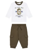 Bluzki damskie - Guess Komplet bluzka i spodnie I5YG06 K8HM4 Biały Regular Fit - miniaturka - grafika 1