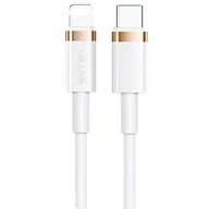 Kable USB - USAMS Kabel U63 USB-C na Lightning 1,2m 20W PD Fast Charge biały/white SJ484USB02 (US-SJ484) - miniaturka - grafika 1