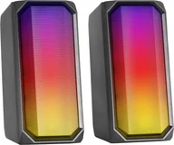 Głośniki przenośne - Głośnik Mars Gaming MSRGB RGB Bluetooth Speaker Black - miniaturka - grafika 1