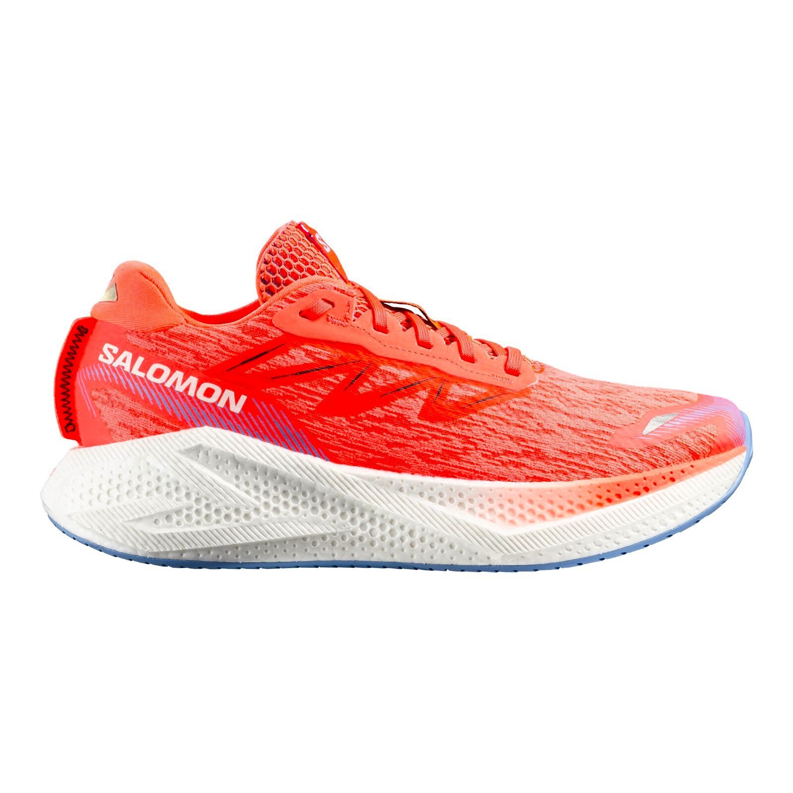 Męskie buty do biegania Salomon Aero Glide 4 Neon Flame/White/Persian Jewel UK 11