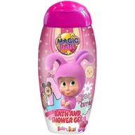 Kosmetyki kąpielowe dla dzieci - Masha & The Bear Magic Bath Bath & Shower Gel żel do kąpieli i pod prysznic dla dzieci Raspberry 200 ml - miniaturka - grafika 1