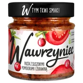 Koncentraty warzywne, przeciery - Wawrzyniec Pasta warzywna z suszonymi pomidorami i żurawiną 180 g - miniaturka - grafika 1