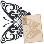 Szablony malarskie - Nakleo szablon malarski wielokrotny // ZAKRĘCONY MOTYL - MEDIUM (45x65cm) - miniaturka - grafika 1