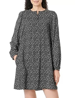 Sukienki - ONLY Women's ONLSANDY Life L/S sukienka NOOS PTM Mini, Black/AOP: Celia SMALL, XS - grafika 1