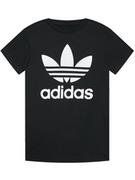 Koszulki dla chłopców - Adidas T-Shirt Trefoil DV2905 Czarny Regular Fit - miniaturka - grafika 1