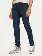 Spodnie męskie - Pepe Jeans Jeansy PM207387 Granatowy Skinny Fit - miniaturka - grafika 1