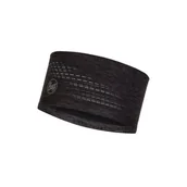 Apaszki i szaliki męskie - BUFF Opaska na głowę DRYFLX HEADBAND Solid Black - miniaturka - grafika 1