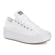 Trampki damskie - Trampki damskie Converse Chuck Taylor All Star Move Canvas Platform Ox white/white/white 37 EU - miniaturka - grafika 1