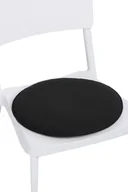 Poduszki ogrodowe - D2.Design Poduszka na krzesło okrągła czarna - miniaturka - grafika 1