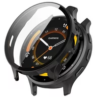 Akcesoria do smartwatchy - Etui + szkło 2W1 do Garmin VENU 3S czarne - miniaturka - grafika 1
