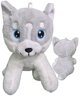 Maskotka Pluszowa PIESEK HUSKY Pluszak Przytulanka Pies Pieski wilk psy 20x20x14 - Maskotki i pluszaki - miniaturka - grafika 1