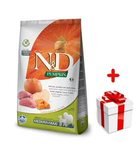 Farmina N&D Pumpkin Grain Free Boar&Apple Adult Mediu &Maxi 12 kg - Sucha karma dla psów - miniaturka - grafika 2