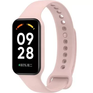 Zamienna silikonowa opaska pasek do Xiaomi Redmi SMART BAND 2 pudrowy - Akcesoria do smartwatchy - miniaturka - grafika 1