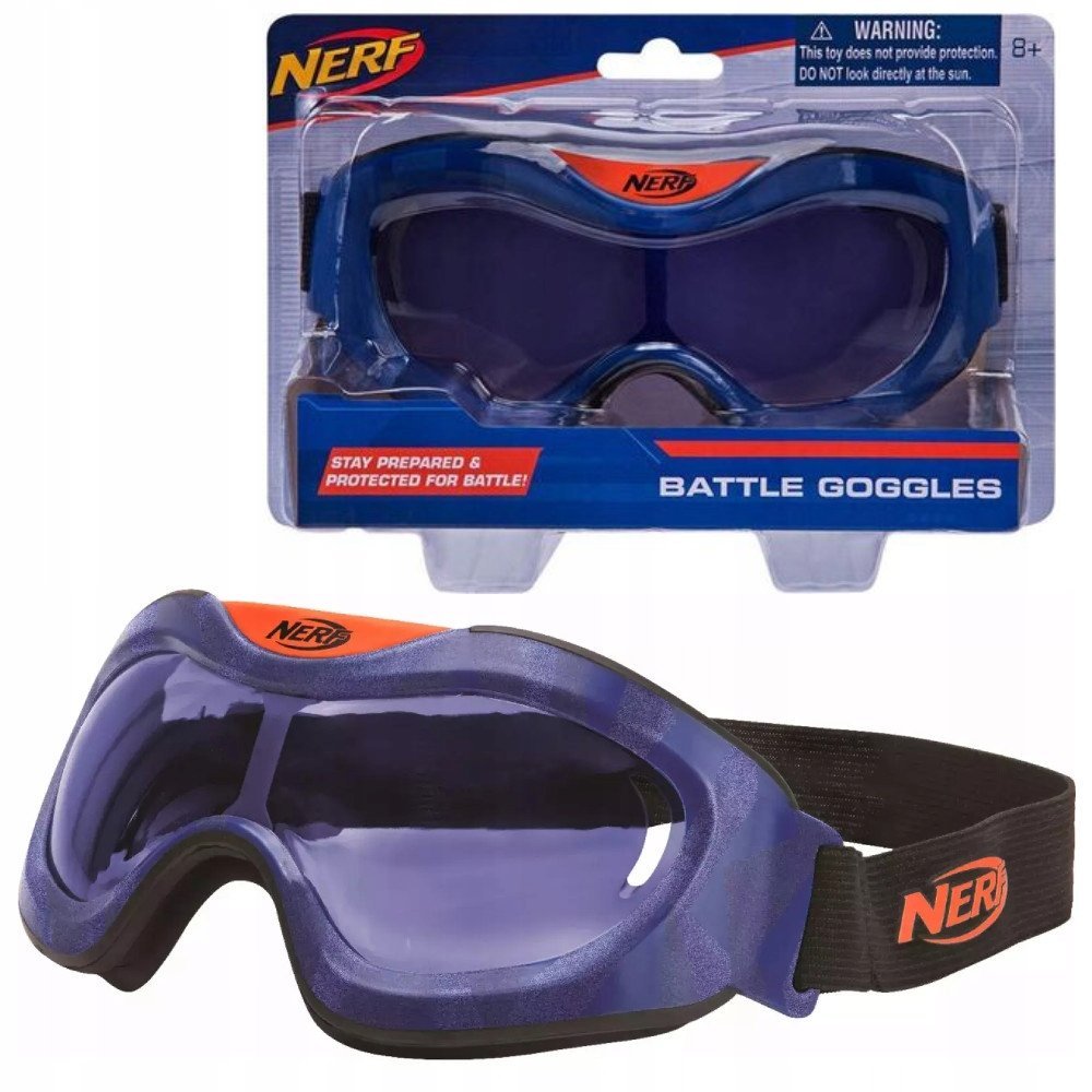 2 x OKULARY OCHRONNE NERF GOGLE TAKTYCZNE REGULOWANE NIEBIESKIE