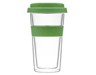 Kubki termiczne - Kubek/szklanka termiczna Bizet 400 ml Green AMBITION - miniaturka - grafika 1