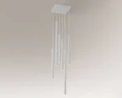 Lampy sufitowe - Shilo Yabu lampa wisząca 8-punktowa biała 7577 - miniaturka - grafika 1
