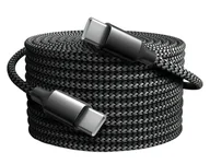 Kable USB - Czarny Kabel USB-C / USB-C 10m (10 metrów) USB C - USB C 6A 60W - miniaturka - grafika 1