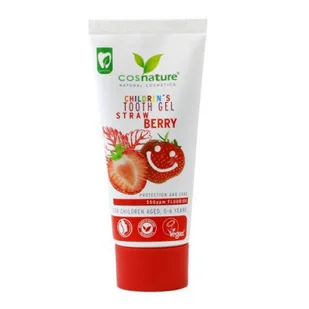 CosNature Cosnature żelowa pasta dla dzieci truskawkowa 50 ml 1137895 - Pasty do zębów - miniaturka - grafika 2