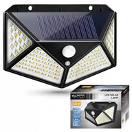 Lampy ogrodowe - LAMPA LED SOLARNA uliczna elewacyjna Z CZUJNIKIEM RUCHU OGRODOWA ZEWNĘTRZNA - miniaturka - grafika 1