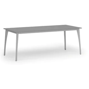 Stół konferencyjny PRIMO OMEGA, 2000 x 900 mm, podstawa szara, grafitowy - Stoły i stoliki do biura - miniaturka - grafika 1