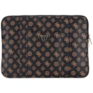 Torby na laptopy - Torba Guess Sleeve 14" Peony Pocket Triangle czarny - miniaturka - grafika 1