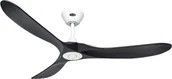 Wentylatory sufitowe - Energooszczędny wentylator sufitowy z pilotem Eco Genuino biały matowy / czarny matowy 152 cm - miniaturka - grafika 1