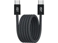 Kable - Kabel USB typ C ISY IUC-5400-BK 1m Czarny - miniaturka - grafika 1