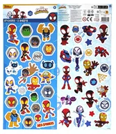 Szkolne artykuły papiernicze - Naklejki Marvel Spidey +/- 50 szt. - 2 arkusze - miniaturka - grafika 1