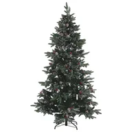 Choinki - Beliani Ośnieżona sztuczna choinka 210 cm zielona DENALI 224878 - miniaturka - grafika 1