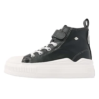 Koszulki i topy damskie - British Knights Kaya Flow Mid Girls High-Top buty typu sneaker, czarny, 35 EU - grafika 1