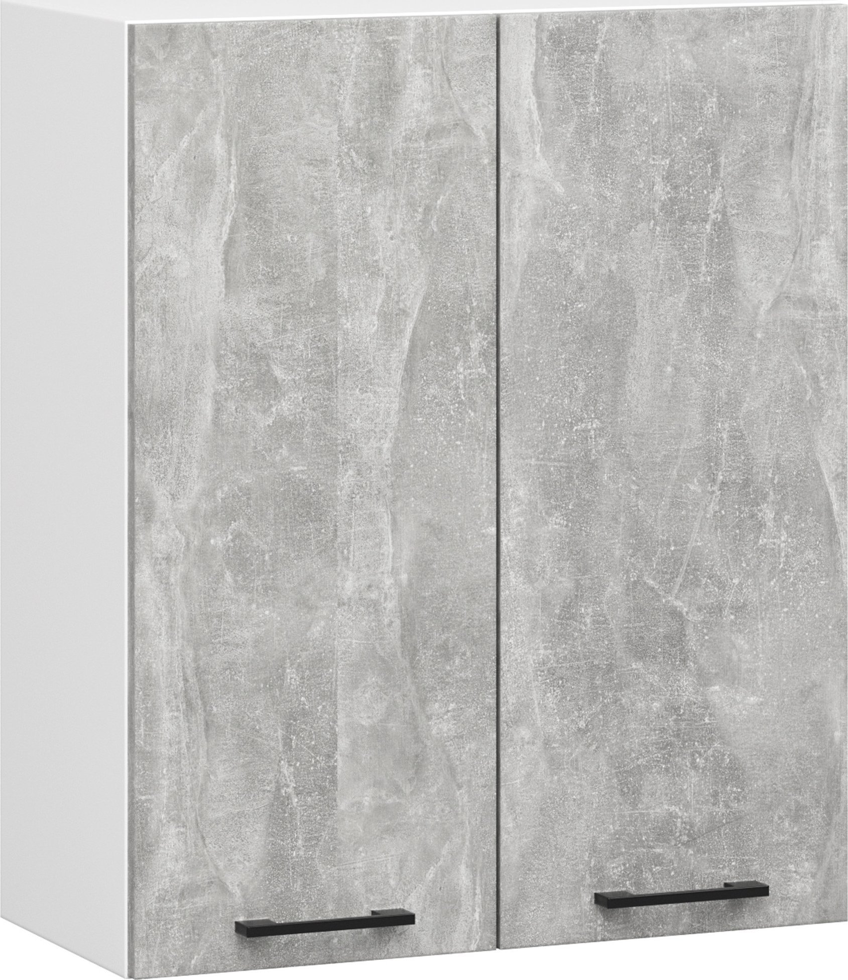 Fabryka Mebli Akord Szafka kuchenna wisząca OLIWIA 60x72 cm 2 drzwi 2 półki - biała-beton