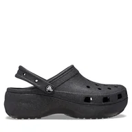 Klapki i japonki damskie - Klapki Crocs Classic Platform Glitter Clog W 207241 Czarny - miniaturka - grafika 1