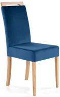 Krzesła - Granatowe nowoczesne krzesło welurowe K9-N76 - miniaturka - grafika 1