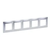 Klawisze i ramki - Legrand Ramka pięciokrotna Niloe Selection 762015 aluminium - miniaturka - grafika 1