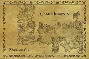 Pyramid Posters Gra o tron - Westeros i Essos - Mapa Antyczna - plakat - Plakaty - miniaturka - grafika 1