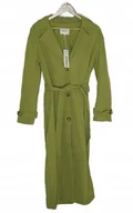 Płaszcze damskie - Only Zielony Klasyczny Płaszcz Z Guzikami I Paskiem M K1A - miniaturka - grafika 1