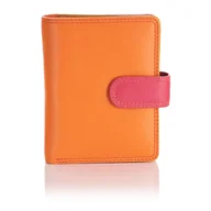 Portfele - Kolorowy portfelik damski Visconti RB-40 RFID - pomarańczowy - miniaturka - grafika 1