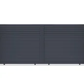 Bramy garażowe - CASANOOV BRAMA przesuwna 3m VELETA H.160cm szare aluminium - miniaturka - grafika 1